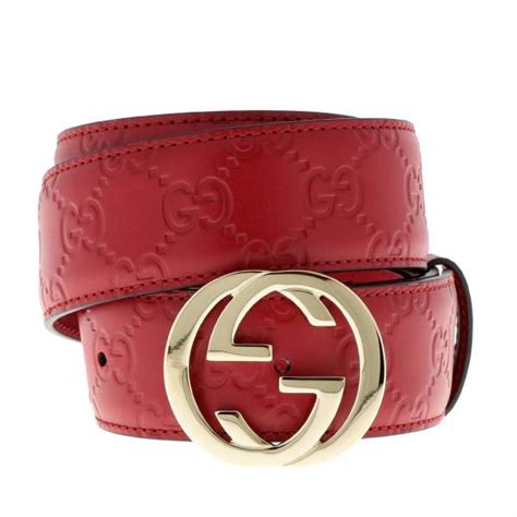 cinturon gucci rojo 110-44|More.